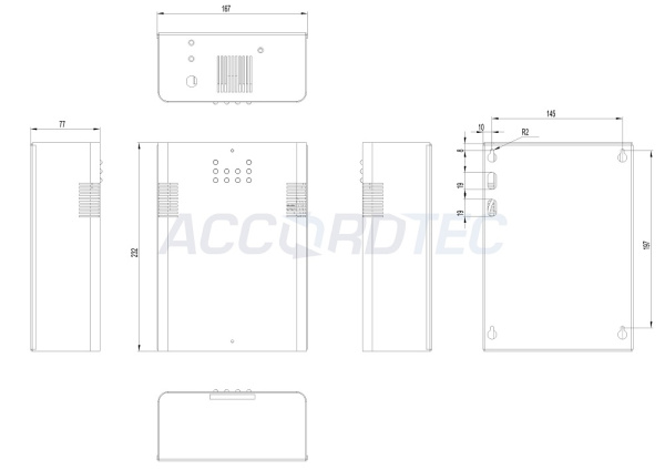 ББП-60 v.8 Блок бесперебойного питания ACCORDTEC, 12 В, 6 (8 х 0.75А)